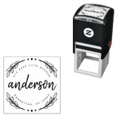 Benutzerdefinierte rustikale Rücksendeadresse für  Permastempel (Beispiel)