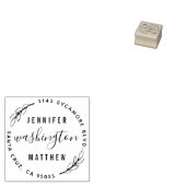 Benutzerdefinierte rustikale Rücksendeadresse, neu Gummistempel (Stempel)