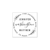 Benutzerdefinierte rustikale Rücksendeadresse, neu Gummistempel (Prägung)