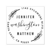 Benutzerdefinierte rustikale Rücksendeadresse, neu Permastempel (Design)