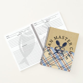 Benutzerdefinierte rustikale Tartan-Klassiker Farm Notizblock