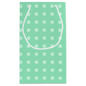 Benutzerdefinierte rustische Vorlage Polka Dots Mi Kleine Geschenktüte (Rückseite)