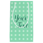 Benutzerdefinierte rustische Vorlage Polka Dots Mi Kleine Geschenktüte (Vorderseite)