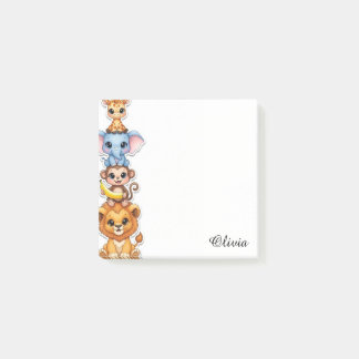 Benutzerdefinierte Safari-Tier-Wasserfarbe-Haftnot Post-it Klebezettel