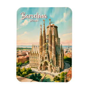 Benutzerdefinierte Sagrada Familia Barcelona Reise Magnet