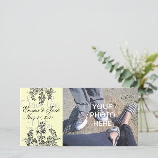 Benutzerdefinierte Save the Date benutzerdefiniert (Stehend Vorderseite)