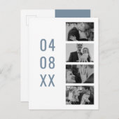 Benutzerdefinierte Save the Date-Einladungsvorlage Einladungspostkarte (Vorne/Hinten)