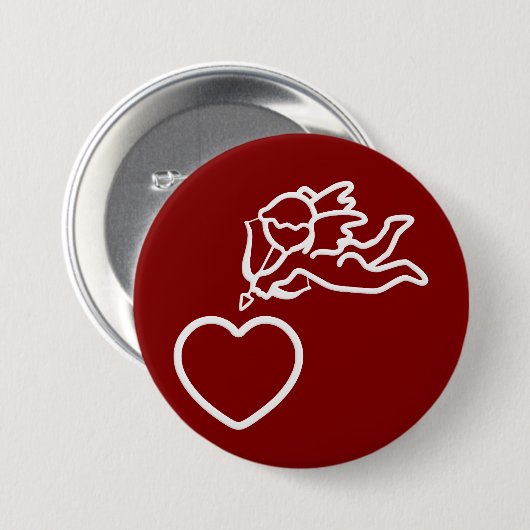 benutzerdefinierte Schaltfläche Cupid Strikes Button (Vorne & Hinten)