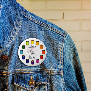 Benutzerdefinierte Schaltfläche für Nähen, Nadel u Button