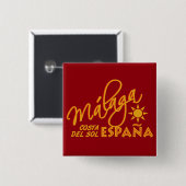 benutzerdefinierte Schaltfläche Málaga España Button (Vorne & Hinten)