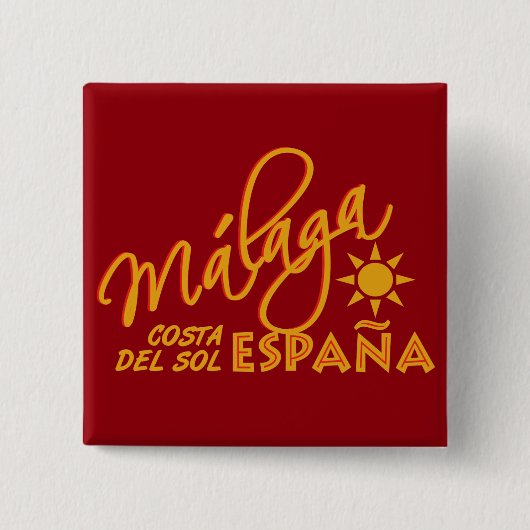 benutzerdefinierte Schaltfläche Málaga España Button (Vorderseite)
