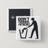 benutzerdefinierte Schaltfläche "Trash Stache" Button (Vorne & Hinten)