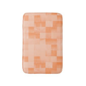 Benutzerdefinierte Schatten der Peach Fuzz Quadrat Badematte (Vorderseite Vertikal)