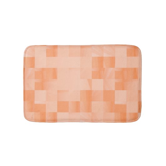 Benutzerdefinierte Schatten der Peach Fuzz Quadrat Badematte (Vorderseite)