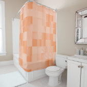 Benutzerdefinierte Schatten der Peach Fuzz Quadrat Duschvorhang (Beispiel)