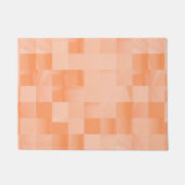 Benutzerdefinierte Schatten der Peach Fuzz Quadrat Fußmatte (Vorderseite)