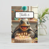 Benutzerdefinierte Schildkröten-Tisch-Platzkarten, (Stehend Vorderseite)