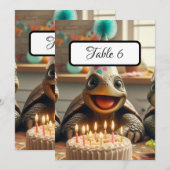 Benutzerdefinierte Schildkröten-Tisch-Platzkarten, (Vorne/Hinten)