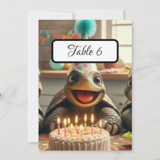 Benutzerdefinierte Schildkröten-Tisch-Platzkarten,