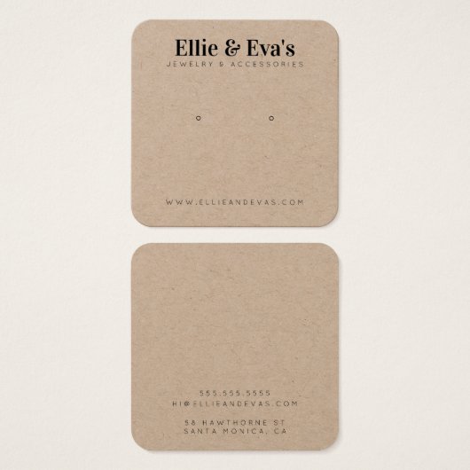 Benutzerdefinierte Schmuck-Earth-Friendly-Display- (Vorne & Hinten)