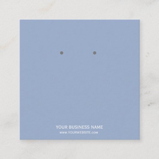 Benutzerdefinierte Schmuckkarton-Ohrring-Display-K Quadratische Visitenkarte (Vorderseite)