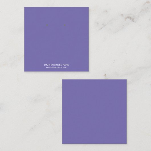 Benutzerdefinierte Schmuckkarton-Ohrring-Display-K Quadratische Visitenkarte (Vorne/Hinten)