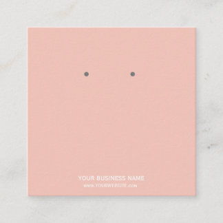 Benutzerdefinierte Schmuckkarton-Ohrring-Display-K Quadratische Visitenkarte