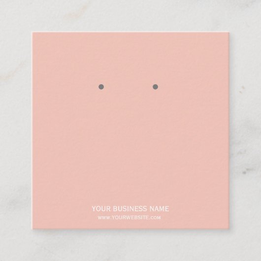 Benutzerdefinierte Schmuckkarton-Ohrring-Display-K Quadratische Visitenkarte (Vorderseite)