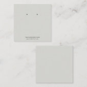 Benutzerdefinierte Schmuckkarton-Ohrring-Display-K Quadratische Visitenkarte (Vorne/Hinten)