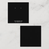 Benutzerdefinierte Schmuckkarton-Ohrring-Display-K Quadratische Visitenkarte (Vorne/Hinten)