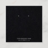 Benutzerdefinierte Schmuckkarton-Ohrring-Display-K Quadratische Visitenkarte (Vorderseite)
