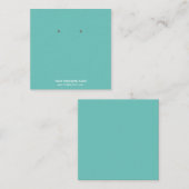 Benutzerdefinierte Schmuckkarton-Ohrring-Display-K Quadratische Visitenkarte (Vorne/Hinten)