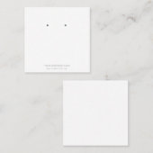 Benutzerdefinierte Schmuckkarton-Ohrring-Display-K Quadratische Visitenkarte (Vorne/Hinten)