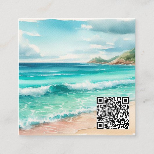 Benutzerdefinierte Schmuckkarton-Ohrring-Display-K Quadratische Visitenkarte (Rückseite)