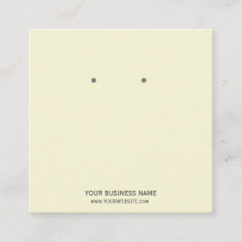 Benutzerdefinierte Schmuckkarton-Ohrring-Display-K Quadratische Visitenkarte