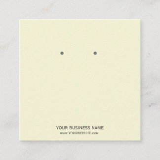 Benutzerdefinierte Schmuckkarton-Ohrring-Display-K Quadratische Visitenkarte