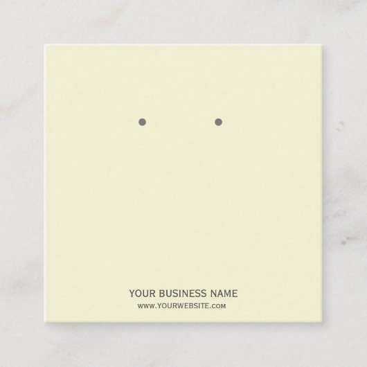 Benutzerdefinierte Schmuckkarton-Ohrring-Display-K Quadratische Visitenkarte (Vorderseite)