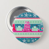 Benutzerdefinierte Schneeflocken und Geschenke Button (Vorne & Hinten)