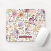 Benutzerdefinierte schöne Blume Farbmuster rosa Mousepad (Mit Mouse)