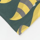 Benutzerdefinierte schöne Raccoons Skript Safari b Fleecedecke (Ecke)