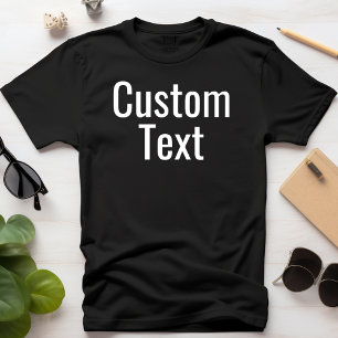 Benutzerdefinierte Schreiboption Personalisierter T-Shirt