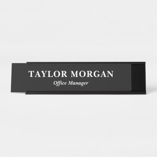 Benutzerdefinierte Schreibtischnamensplatte mit Na Schreibtischnamensplakette (Vorderseite )