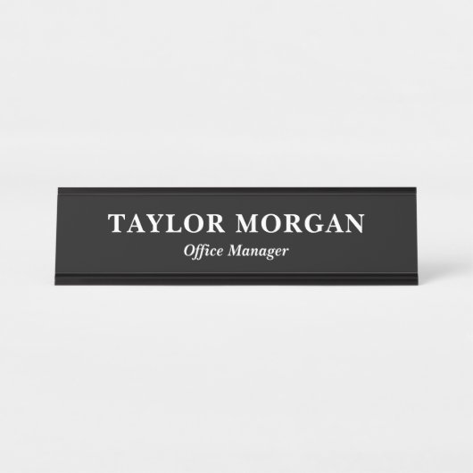 Benutzerdefinierte Schreibtischnamensplatte mit Na Schreibtischnamensplakette (Vorderseite )