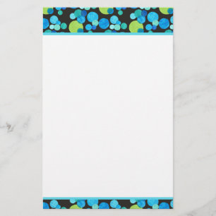 Benutzerdefinierte Schreibweise, Notepaper, blaue Briefpapier