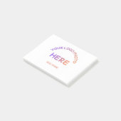 Benutzerdefinierte Schul-Logo-Text-Post-it-Notes Post-it Klebezettel (angewinkelt)