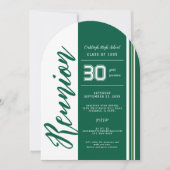 Benutzerdefinierte Schulfarben | Wiedersehen Einladung (Vorderseite)