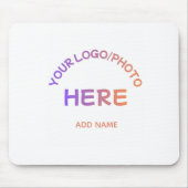 Benutzerdefinierte Schullogo-Text-Schreibtischmaus Mousepad (Vorne)