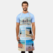 Benutzerdefinierte Schürze der BildCollage mit Tex (Getragen)