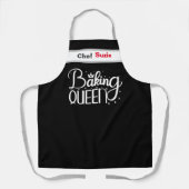Benutzerdefinierte Schürze für schwarzen Koch Pers (Vorderseite)