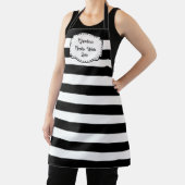 Benutzerdefinierte Schürze für Schwarzweiß-Streife (InSitu)